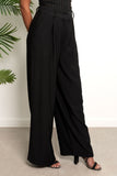 Wide Leg Pants with Pockets - Sabotage