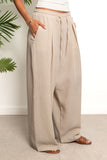 Pleated Linen Pants - Catwalk