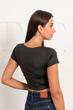 Half Sleeves Tight Top - Mitcha Label