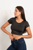 Half Sleeves Tight Top - Mitcha Label