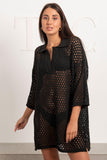 Crochet Half Sleeves Coverup - Mitcha Label