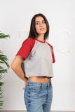 Basic Cropped T-shirt - Grais