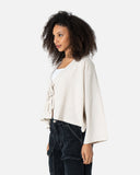 Cropped Tie Front Cardigan - The Makeovr