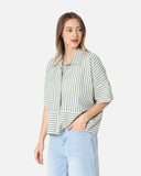 Stripes Cropped Shirt - The Makeovr