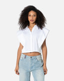 Poplin Cut Out Shirt - The Makeovr