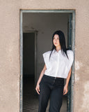 Poplin Cut Out Shirt - The Makeovr