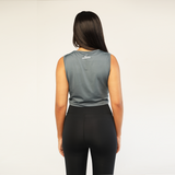 Zipped Polyester Tank Top - Comfit