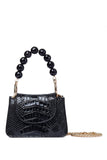 Horra Bag Women Clutch & Mini Bags Aliel Black Crocodile 