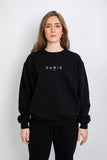 Paris Sweatshirt Unisex Sweatshirts & Hoodies FIF X-Small Black 