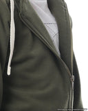 Kids Front Pockets Long Sleeves Zipper Hoodie  - Kady