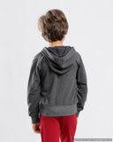 Kids Front Pockets Long Sleeves Zipper Hoodie