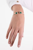 Vicinity Square Cuff Bracelet Women Bracelets & Anklets Trinity Designs Emerald green 