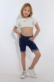 Kava Kids Girls Short Skinny Lycra Jeans Short