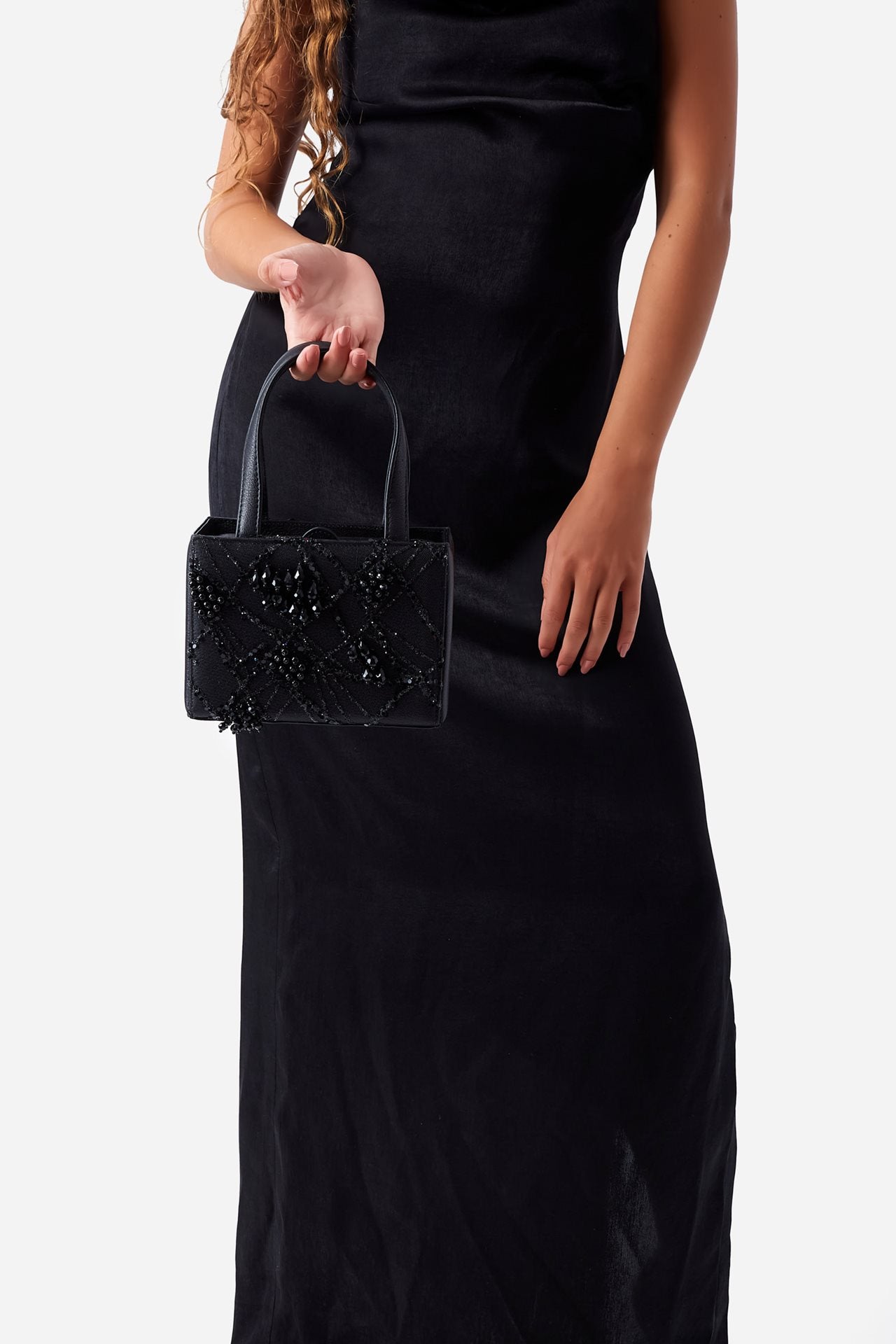 Black Beaded Bag Women Clutch & Mini Bags Shanta Black 