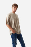 Unisex Oversized Plain Tshirt Unisex T-Shirts Richa Medium Beige 