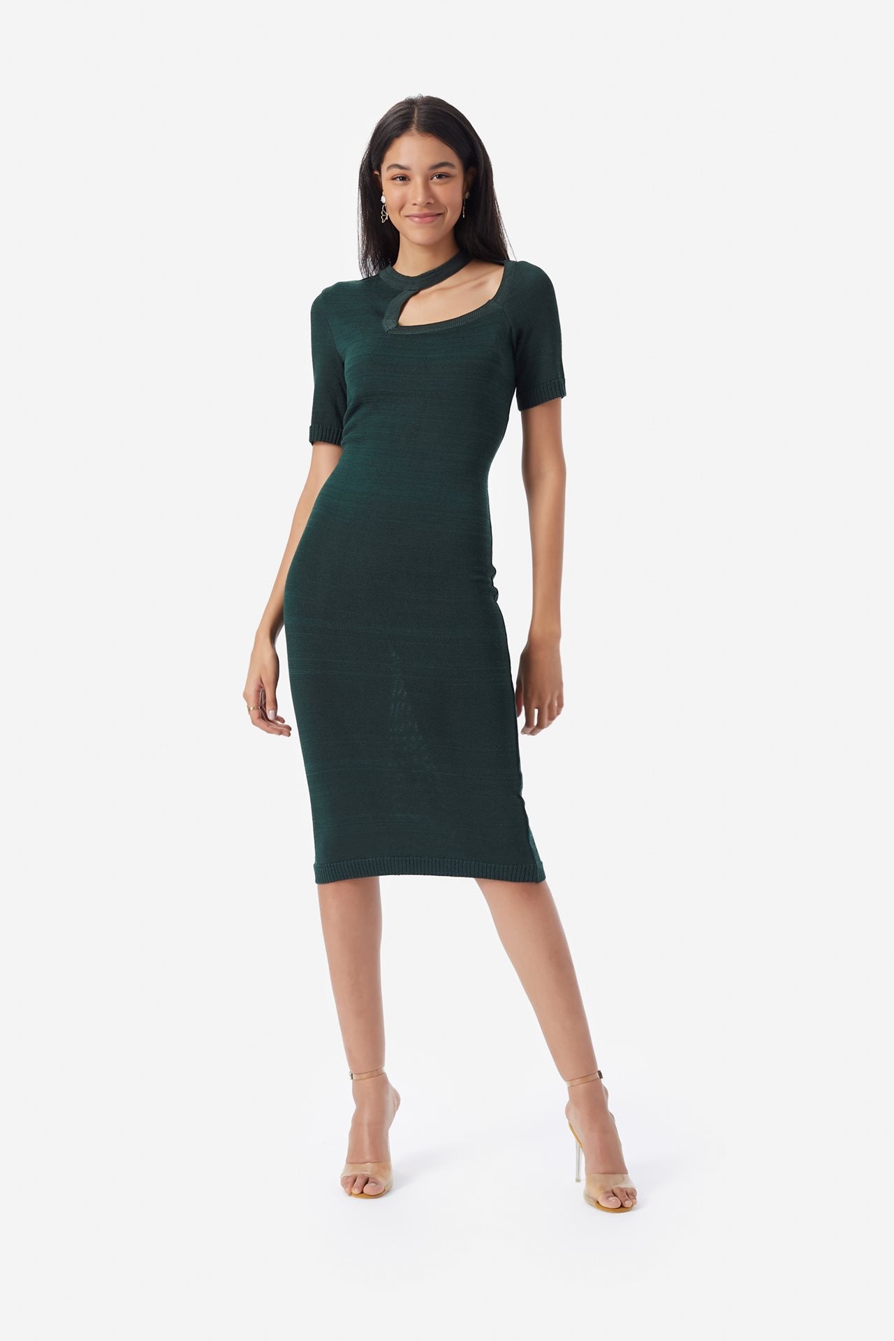 Short Sleeve Knit Dress Women Dresses Tiyi X-Small Green 