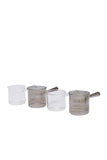 Crudites Buckets Set of 4 Home Coasters , Cups & Serving ware Ninas Transparent 