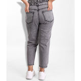 Women Boyfriend Pants (4072) - Kava