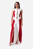 Rosette Slit Flair Trousers - Saqhoute