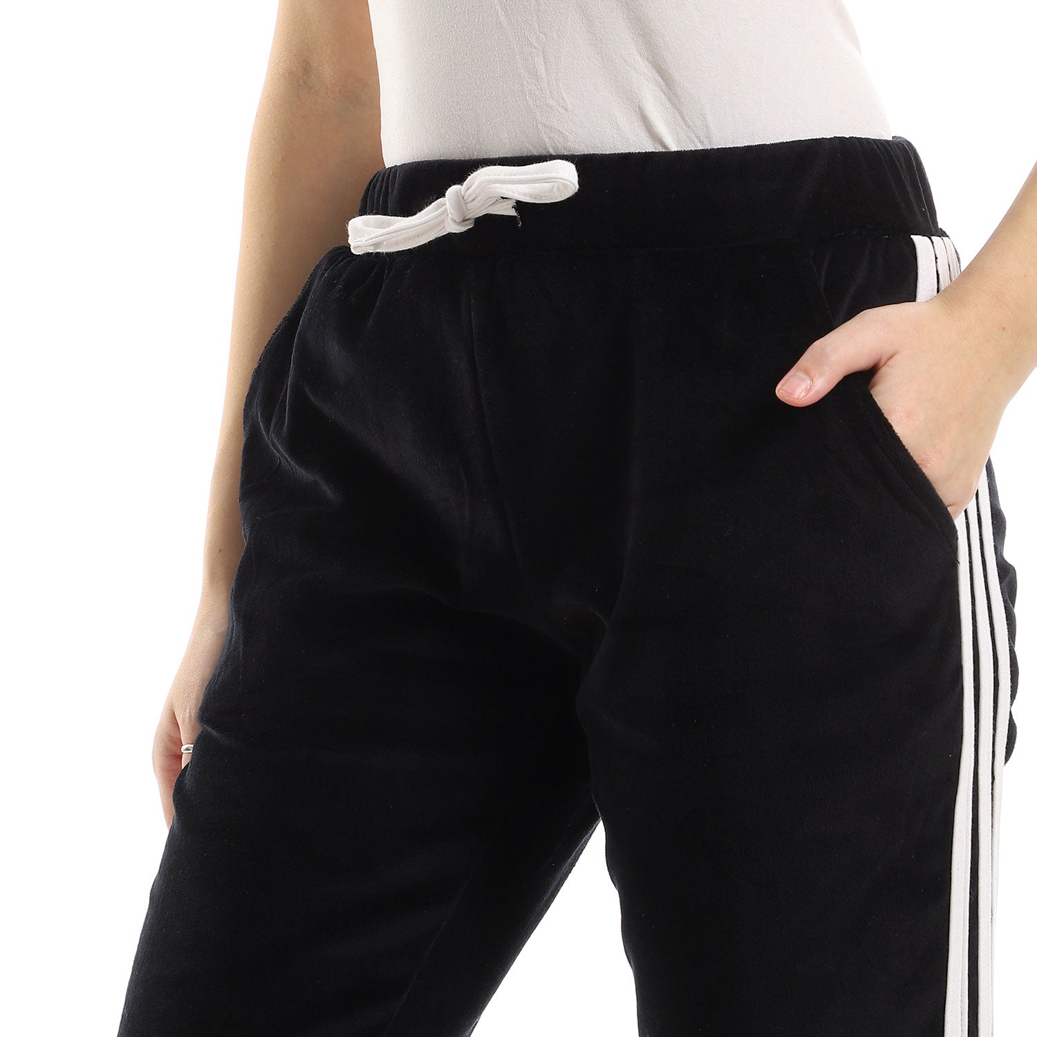 Kady Lined Side Slip On Straight Sweatpants