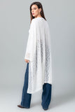 Knitted Slip On Open Neckline Loose Cover Up - Kady