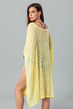 Knitted Loose Wide Round Cover Up - Kady