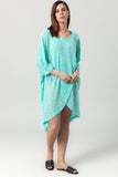 Front Slit Wide Round Neck Cover Up - Kady