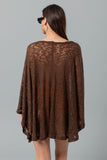 Loose Wide Round Neck Slip On Cover Up - Kady