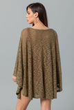 Loose Wide Round Neck Slip On Cover Up - Kady