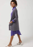 Shades Full Sleeves Open Neckline Cardigan - Kady