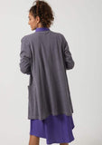 Shades Full Sleeves Open Neckline Cardigan - Kady