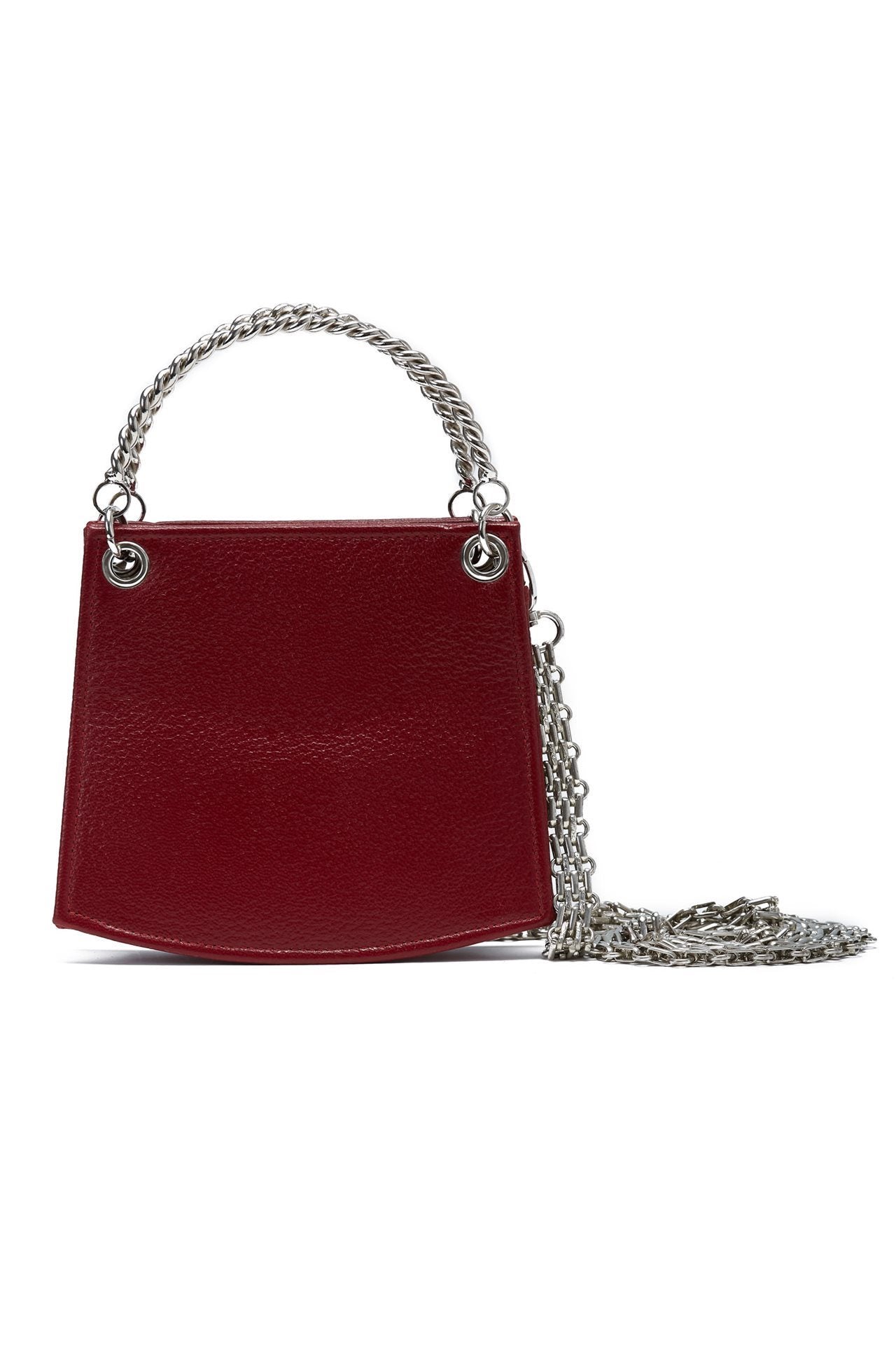 Trenza (Two Handles) Women Clutch & Mini Bags NAZ Red 
