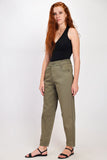 Women Slouchy Denim Pants (4071) - Kava