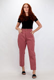 Women Slouchy Denim Pants (4071) - Kava