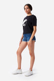 Unisex Interlocked Black T-Shirt Women T-Shirts Kay Fashion House 