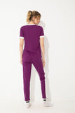 Bi Tone Short Sleeve Pajama Set - Kady