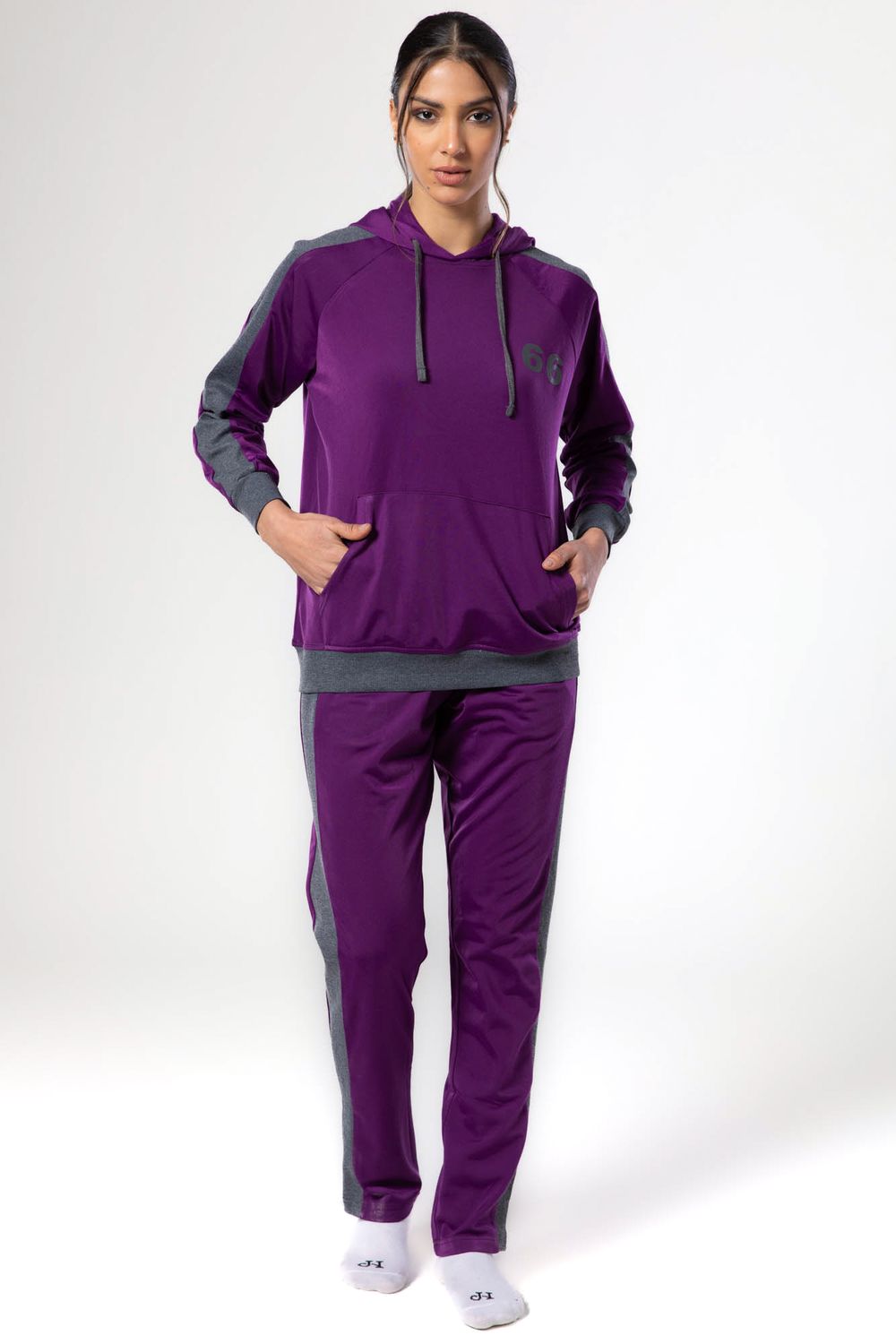 Kady Bi-Tone Fleece Hooded Pyjama Set
