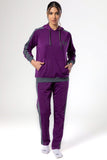 Bi-Tone Fleece Hooded Pyjama Set - Kady