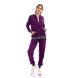 Fleece Hooded Sweatshirt Pyjama Set - Kady