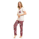 Leopard & Floral Summer Pajama Set - Kady