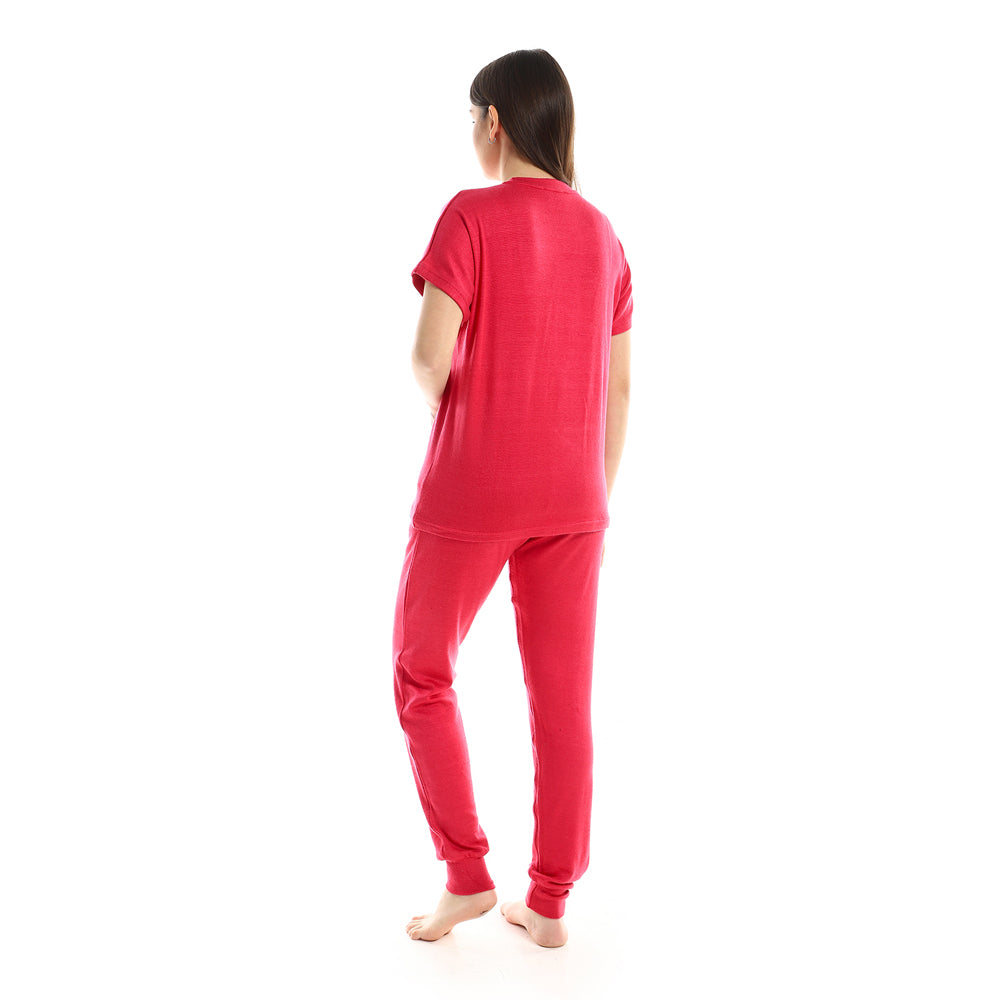 Kady Plain Comfy Slip On Pajama Set