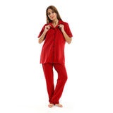 Heather Reddish Cotton Pajama - Kady