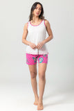 Sleeveless Top & Floral Shorts Pajama Set - Kady