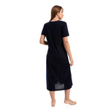 Printed "Good Old Days" Neck Sleepshirt (48102) - Kady