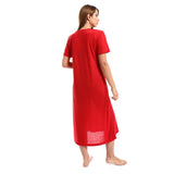 Printed "Good Old Days" Neck Sleepshirt (48102) - Kady