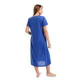 Printed "Good Old Days" Neck Sleepshirt (48102) - Kady