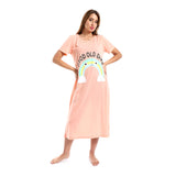 Printed "Good Old Days" Neck Sleepshirt (48102) - Kady