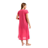 Short Sleeves Sleepshirt With Front Print (48103) - Kady