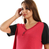 Kady Odd Sleeves Reddish Sleepshirt
