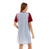 Raglan Sleeves Printed Sleepshirt - Kady